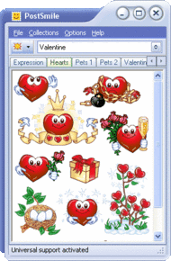 Valentine Smiley Collection for PostSmile screenshot